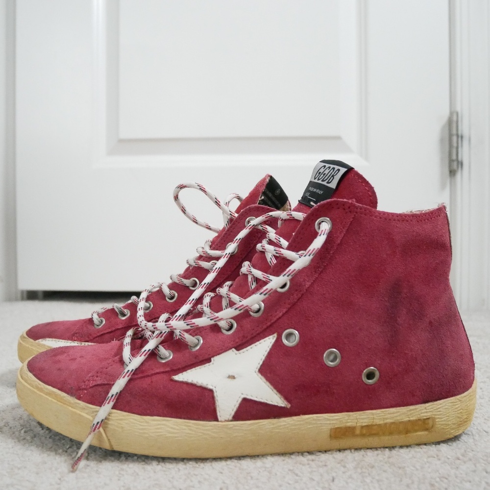 Golden Goose Francy hi-top suede sneakers size 41